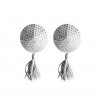 TAPA MAMILOS OUCH! ROUND NIPPLE TASSELS BRANCO