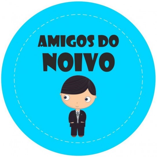 CRACHA "AMIGOS DO NOIVO"