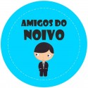 CRACHA "AMIGOS DO NOIVO"