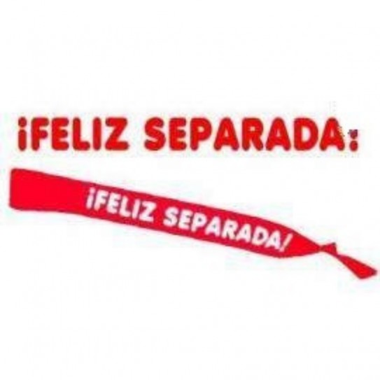 FAIXA "FELIZ SEPARADA"
