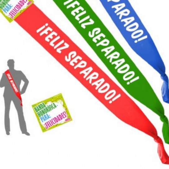 FAIXA "FELIZ SEPARADO"