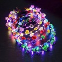 TIARA DE FLORES COM LUZES