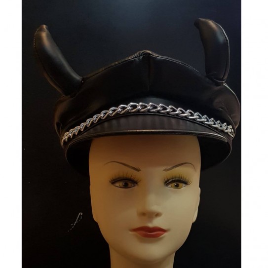 CHAPEU C/ CORNOS PRETO