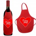 AVENTAL GARRAFA - I LOVE YOU