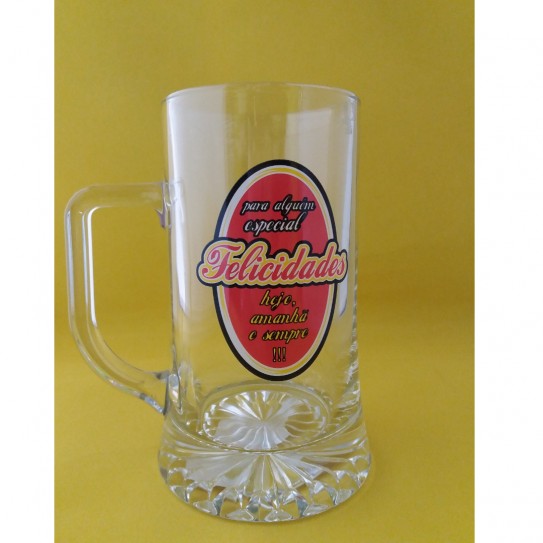 CANECA DE CERVEJA FELICIDADES