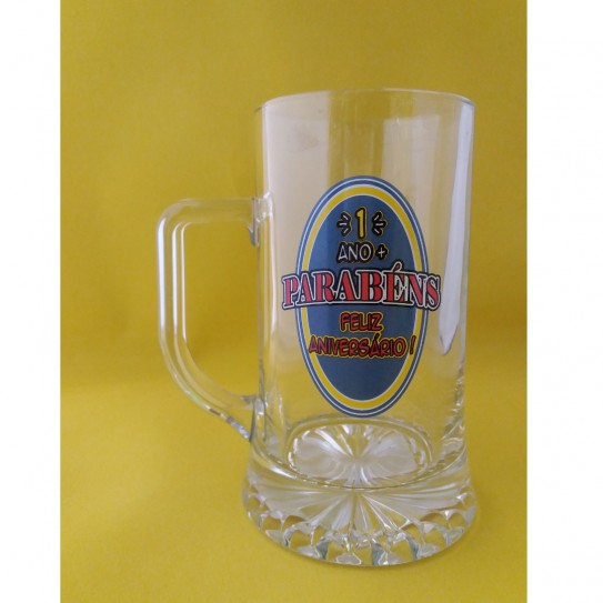 CANECA DE CERVEJA PARABENS