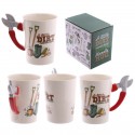 CANECA CERAMICA TESOURA