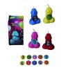 VELA PÉNIS 8CM AMARELA