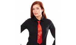 GRAVATA UNISEXO VERMELHA BRILHANTE