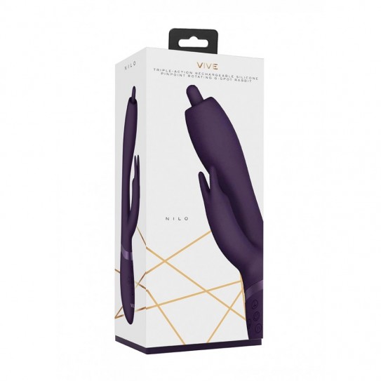 VIVE - VIBRADOR ESTIMULADOR NILO COELHO LILAS USB