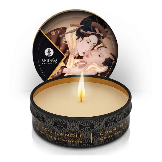 VELA DE MASSAGEM AFRODISÍACA SHUNGA CHOCOLATE 30ML