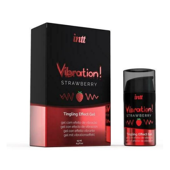 INTT - VIBRADOR LIQUIDO ESTIMULANTE MORANGO