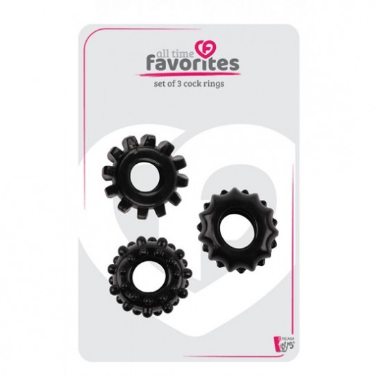 CONJUNTO DE 3 ANEIS PENIS - ALL TIME FAVORITES