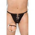 SOFTLINE - TANGA COM ABERTURA PRETA