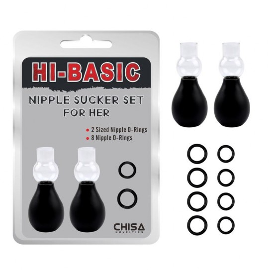 KIT SUGADOR DE MAMILOS OUCH! NIPPLE ERECTOR SET PRETO