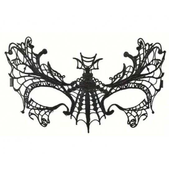 MASCARA EM RENDA PRETA - A