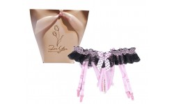 TANGA DE PEROLAS COMLIGUEIROS S/M ROSA