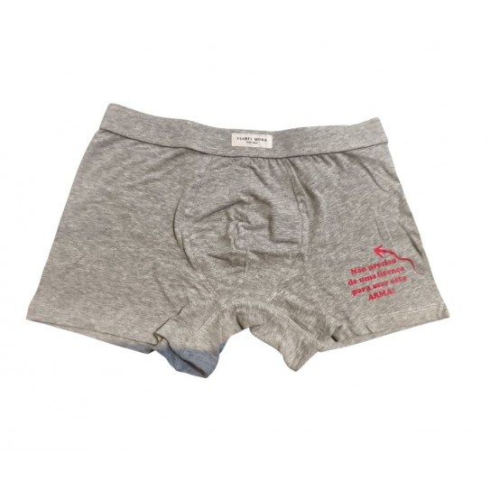 BOXER FUNNY ("ARMA") CINZA M BOXER FUNNY ("ARMA") CINZA M