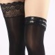 MEIAS PRETAS OPACAS C/ SILICONE XL