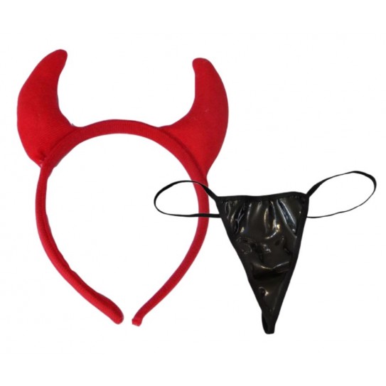 BANDOLETE DIABA C/ TANGA PRETA S/M