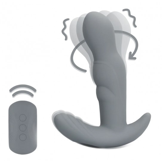 ESTIMULADOR DE PROSTATA ROTATIVO COM COMANDO
