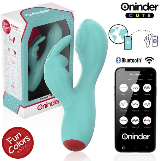 ONINDER CUTE - LOVE BUNNY VIBRADOR PUNTO G Y CLÍTORIS C/APP