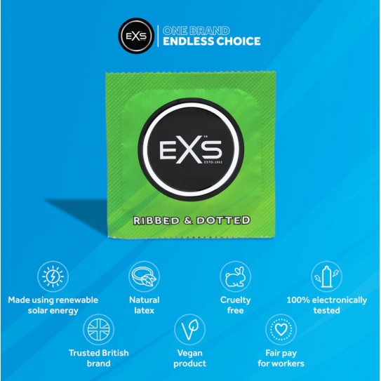 EXS - PRESERVATIVO TEXTURIZADO À UNIDADE