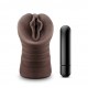 MASTURBADOR REALISTA C/ BALA VIBRATÓRIA HOT CHOCOLATE ALEXIS CASTANHO