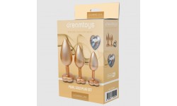 GLEAMING LOVE PEARL GOLD PLUG SET