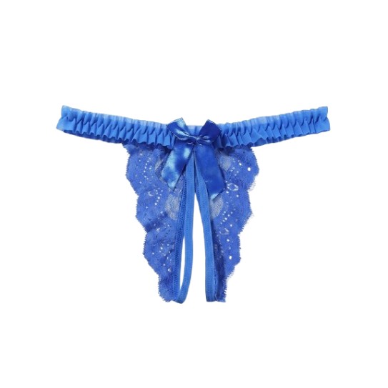 TANGA ABERTA AZUL L