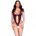 CHILIROSE - CR 4889 BODY FLORAL VERMELHO S/M