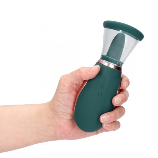 BOMBA DE VÁCUO PARA SEIOS E VAGINA COM VIBRAÇÃO E LINGUA 