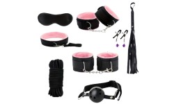 CONJUNTO DE 9 PEÇAS EM ROSA