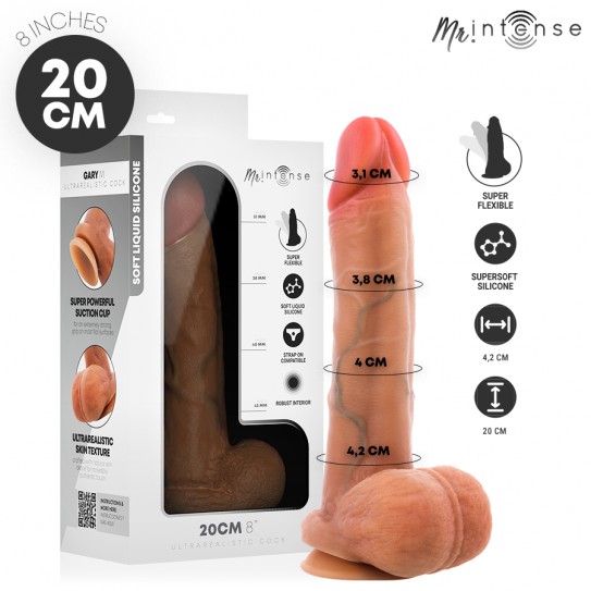 MR INTENSE - GARY M DILDO SILICONE 20 CM -Ø- 4.2 C