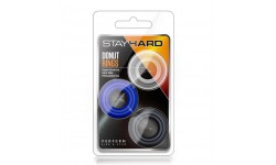 CONJUNTO 3 ANÉIS PARA PÉNIS STAY HARD DONUT