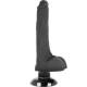 BASECOCK - VIBRADOR REALISTICO PRETO 18.5CM