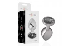 INTENSE - PLUG  DE METAL CRISTAL PRETO S