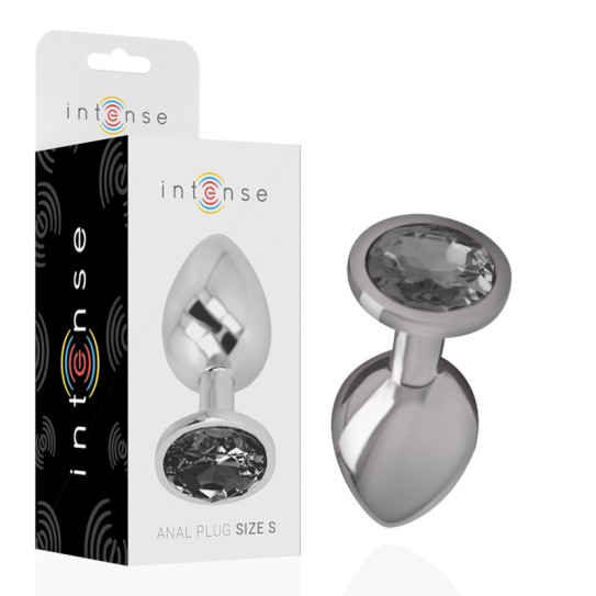INTENSE - PLUG  DE METAL CRISTAL PRETO S
