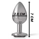 INTENSE - PLUG  DE METAL CRISTAL PRETO S