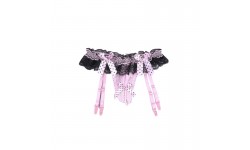 TANGA DE PEROLAS COM LIGUEIROS S/M ROSA