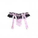 TANGA DE PEROLAS COM LIGUEIROS S/M ROSA