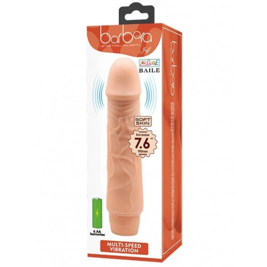 BARBARA VIBRADOR REALISTA JEFF 19.5 CM