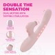 ANDRIA - PONTO G VIBRANDO E ESTIMULADOR DE CLITÓRIS TAP COM LED - ROSA