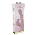 ANDRIA - PONTO G VIBRANDO E ESTIMULADOR DE CLITÓRIS TAP COM LED - ROSA