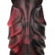 DEMÓNIO INFERNAL - DILDO DE SILICONE - VERMELHO/PRETO