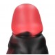 DEMÓNIO INFERNAL - DILDO DE SILICONE - VERMELHO/PRETO