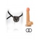 OUCH - STRAP ON STRAP ON - SX HARNESS C/ DILDO PENIS REALISTICO 19.5CM