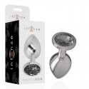 INTENSE - PLUG  DE METAL CRISTAL PRETO M
