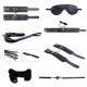 KIT BDSM 7 PEÇAS SECRET DESIRES PRETO