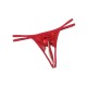 TANGA DE PEROLAS VERMELHA M